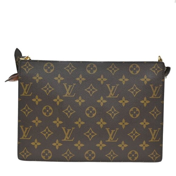 LOUIS VUITTON Enghien 2Way Shoulder Clutch Bag Monogram Leather(All pocket has p - Picture 3 of 15
